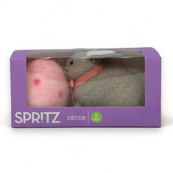 Target Spritz Easter 2024 2pk Mini Felt Characters Bunny & Egg - New in Box‎ - Picture 4 of 4